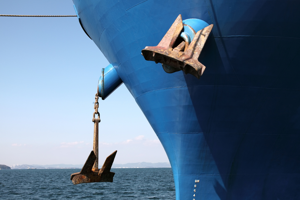 Vessel transiting a high-risk maritime area